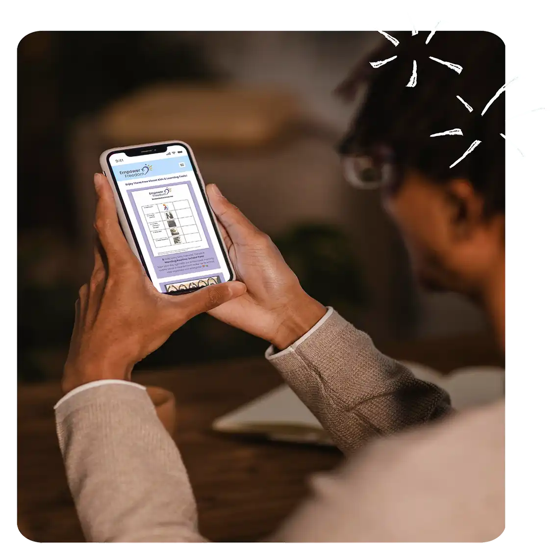 Man Looking at Cellphone