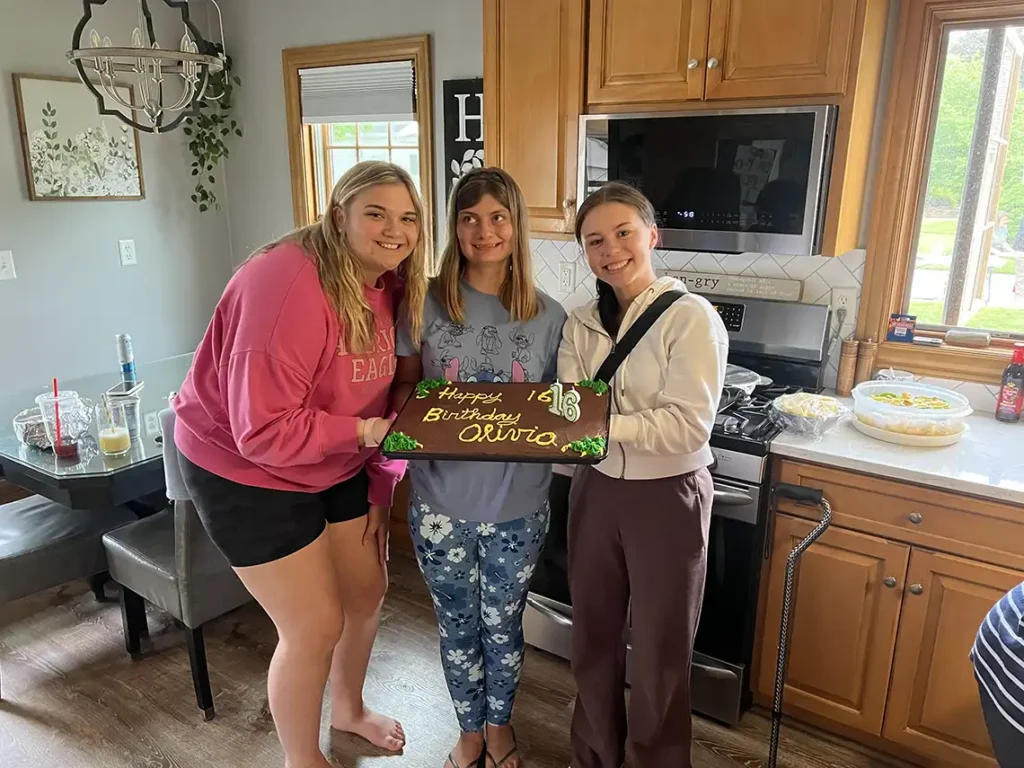 Young Girl Celebrating Birthday