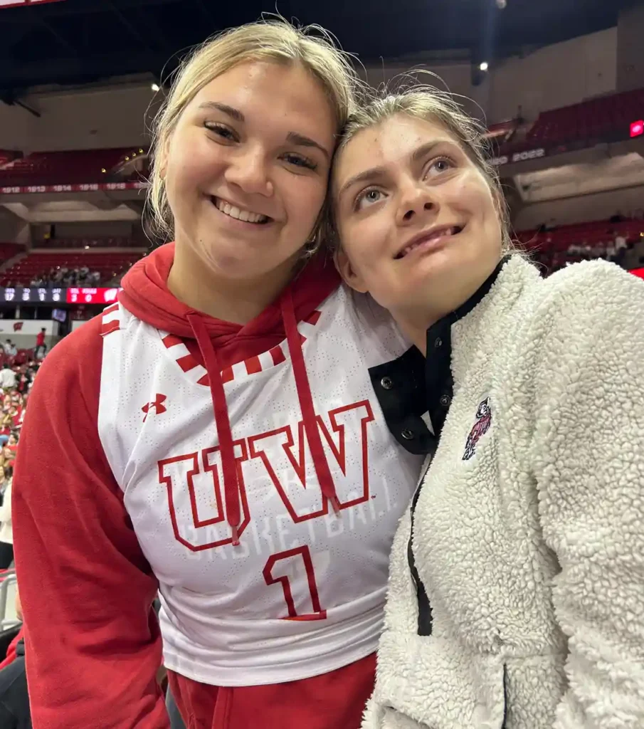 Girls Selfie at Sporting Event