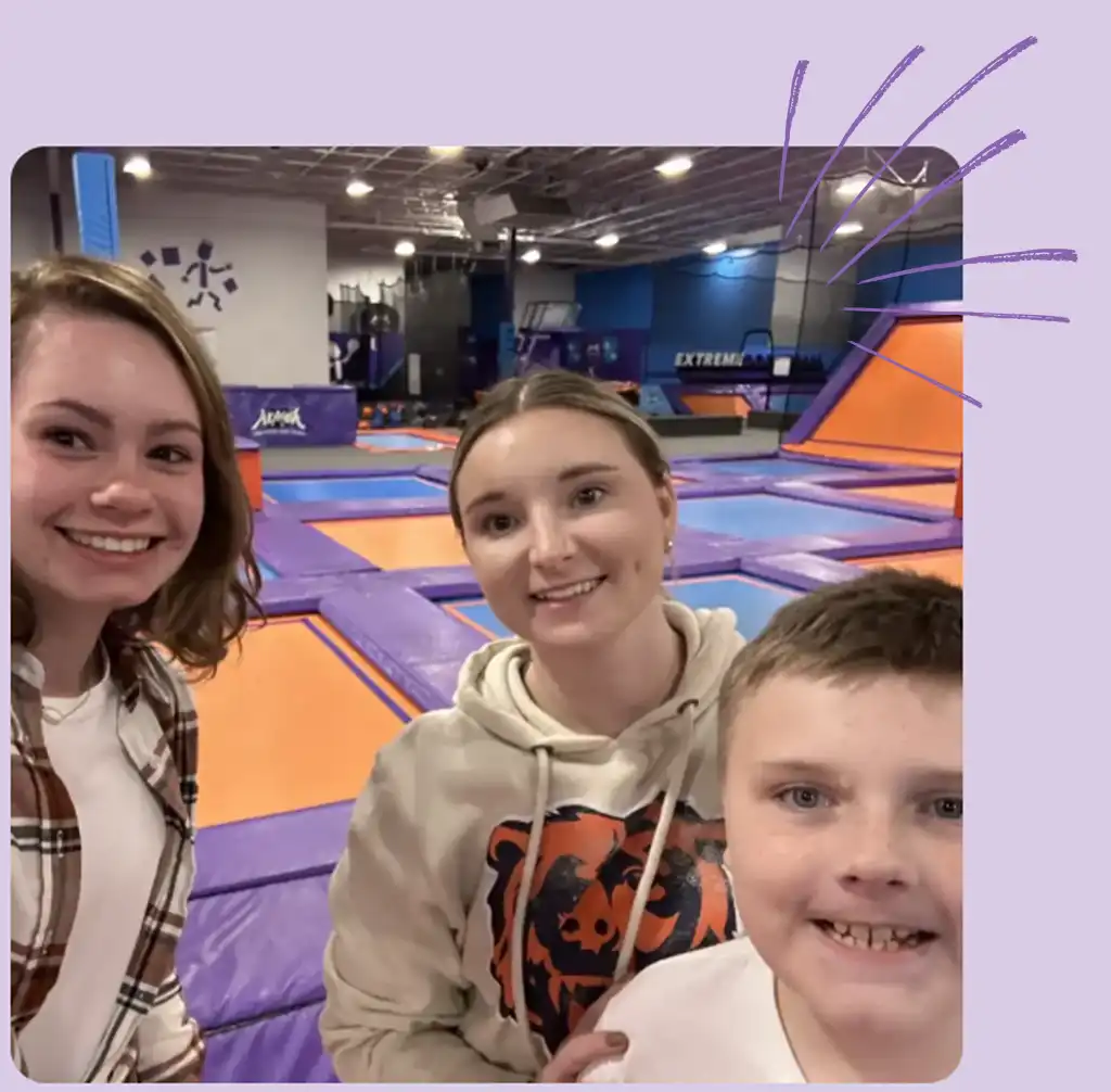Three Children Taking a Selfie